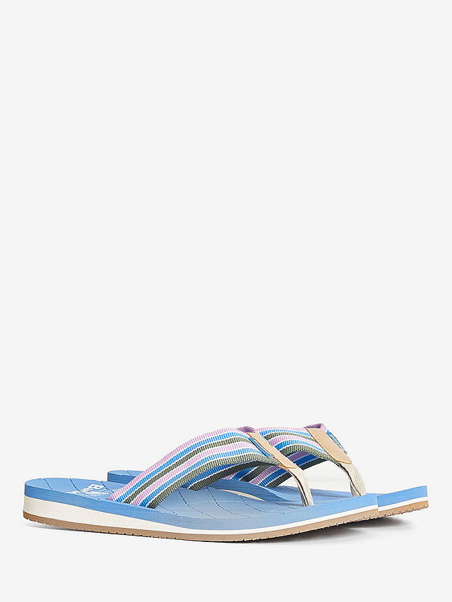 Barbour Seamills Flip Flop Sandals, Blue/Multi