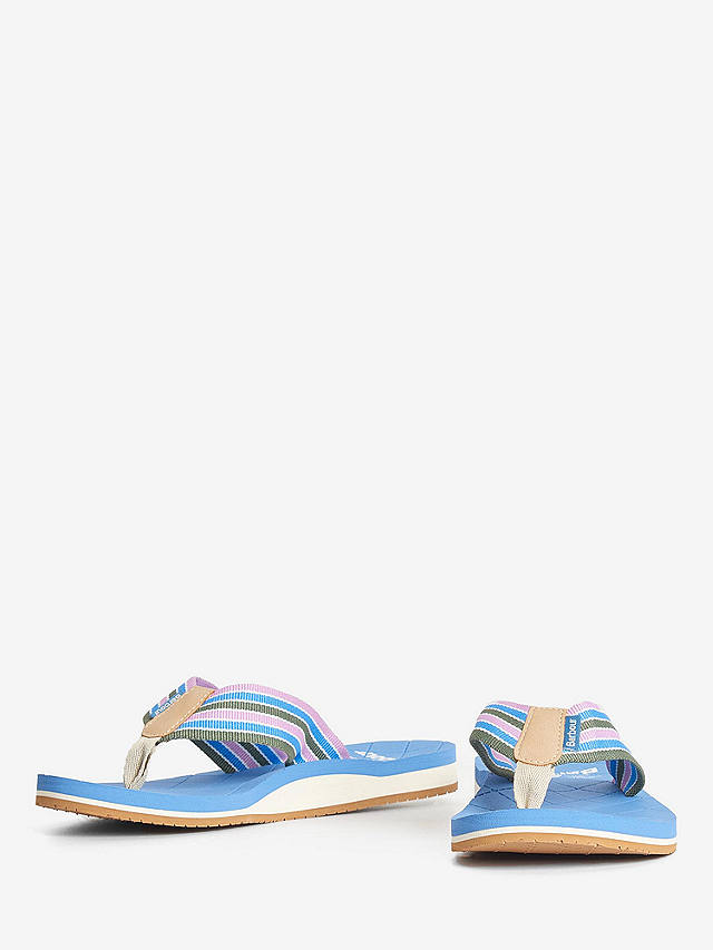 Barbour Seamills Flip Flop Sandals, Blue/Multi