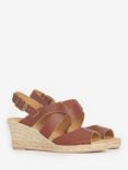 Barbour Yolanda Wedge Heel Espadrilles, Tan