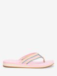 Barbour Seamills Flip Flop Sandals, Pink/Multi