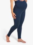 Frugi Maternity Roll Top Leggings, Indigo