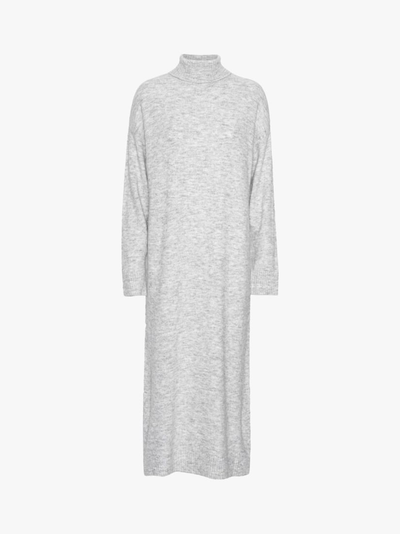 A-VIEW Penny Knitted Midi Dress, Grey at John Lewis & Partners
