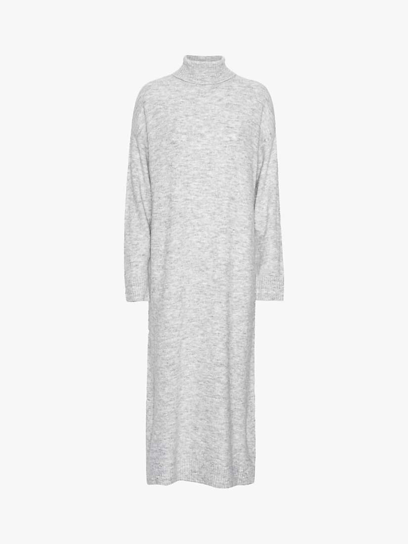 Buy A-VIEW Penny Knitted Midi Dress, Grey Online at johnlewis.com