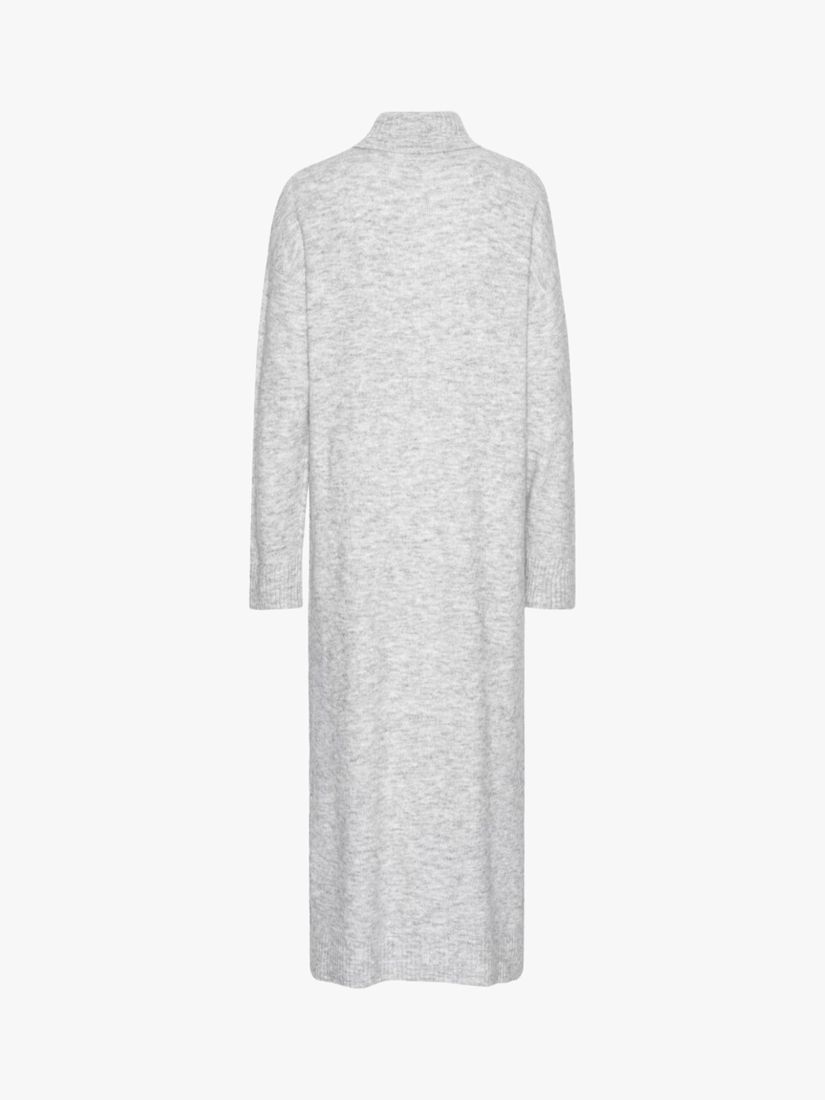 A-VIEW Penny Knitted Midi Dress, Grey at John Lewis & Partners