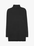 A-VIEW Alvena Knitted Roll Neck Jumper, Black, Black