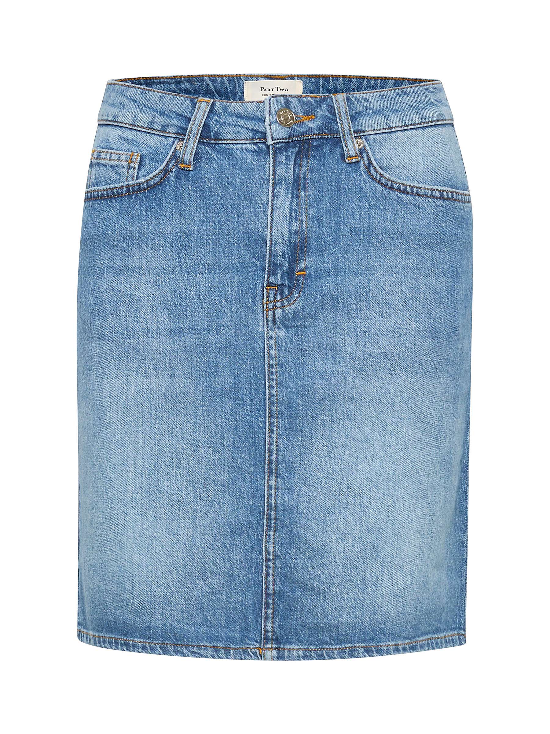 Buy Part Two Olena Cotton Blend Denim Mini Skirt, Light Blue Denim Online at johnlewis.com