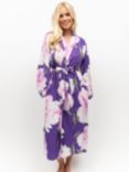 Cyberjammies Valentina Floral Dressing Gown, Purple, Purple