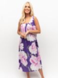Cyberjammies Floral Sleeveless Nightdress, Purple/Multi, Purple/Multi