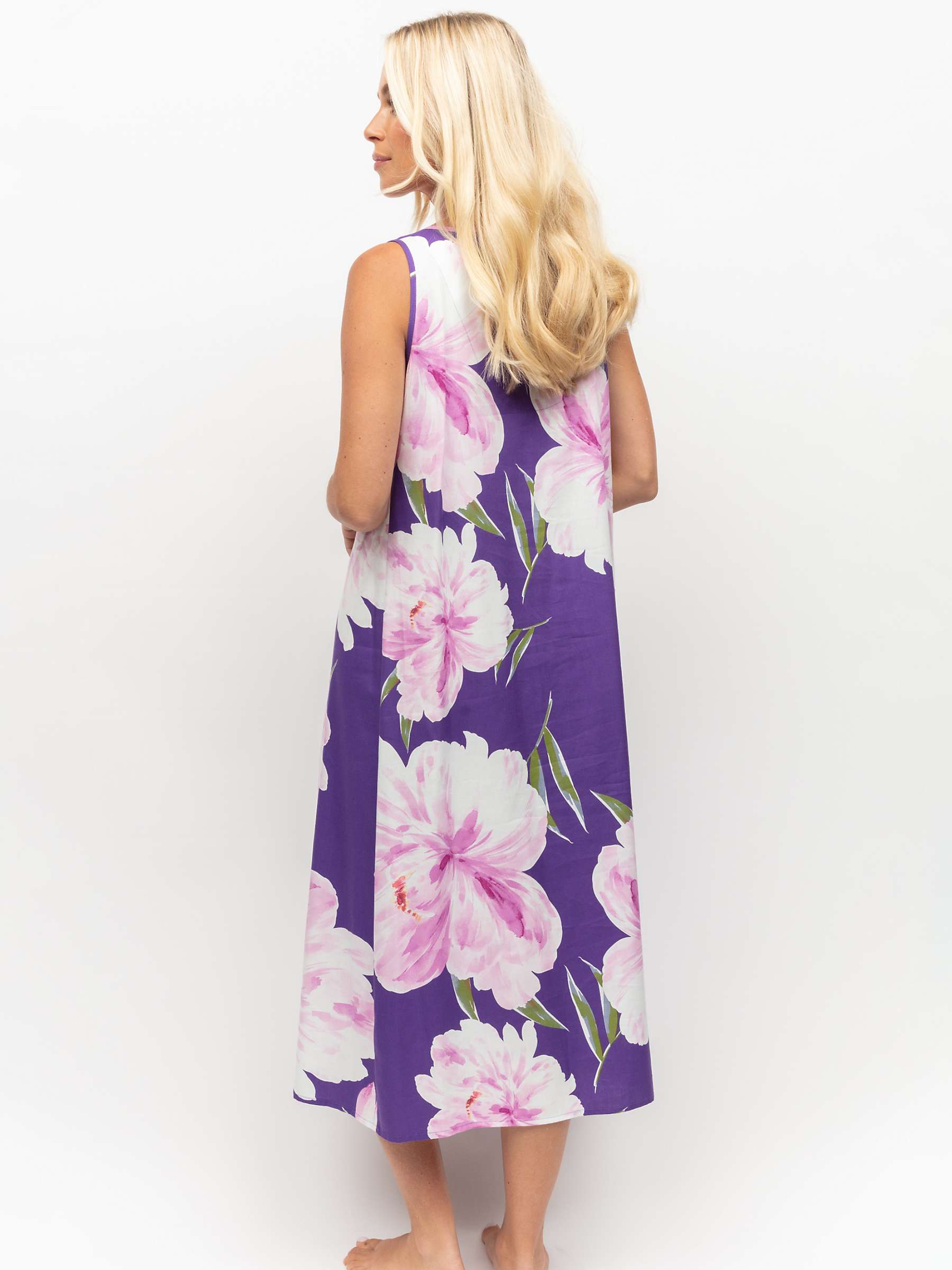 Buy Cyberjammies Floral Sleeveless Nightdress, Purple/Multi Online at johnlewis.com