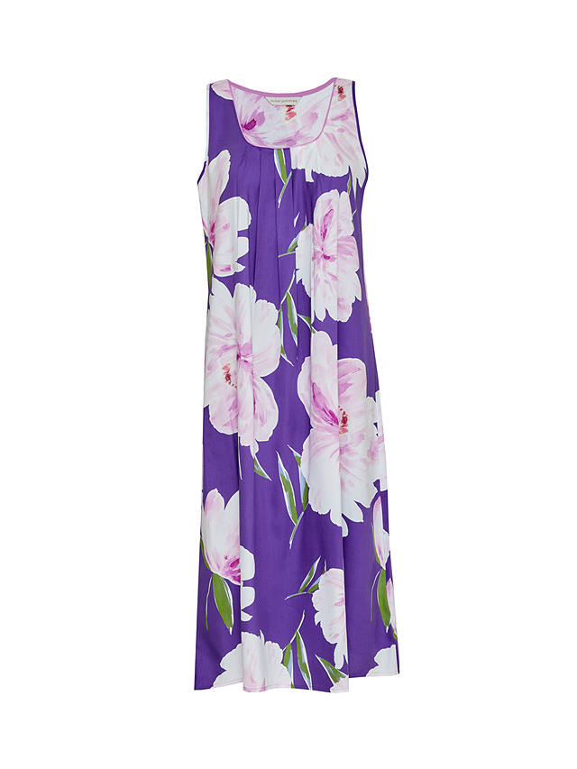 Cyberjammies Floral Sleeveless Nightdress, Purple/Multi