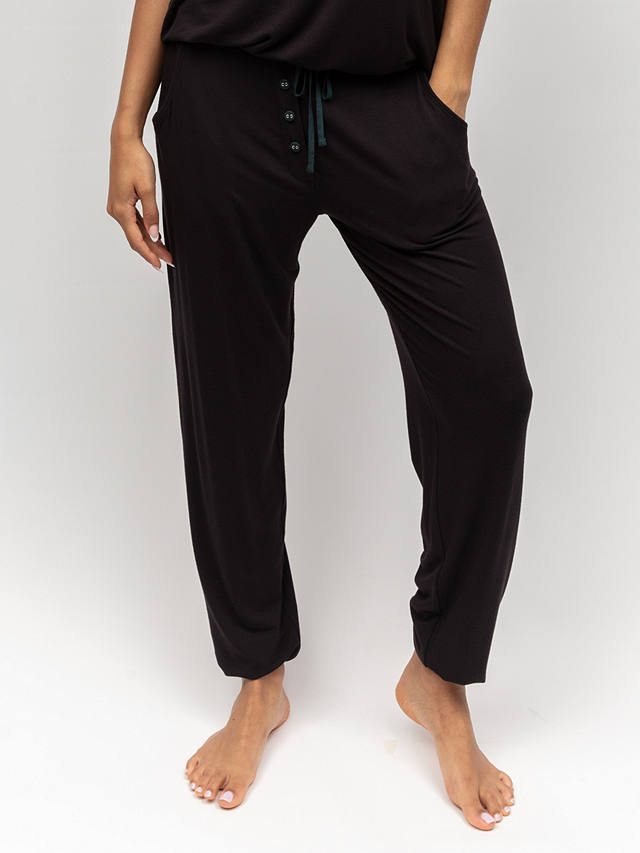 Cyberjammies Avery Jersey Pyjama Bottoms, Black