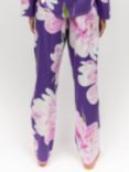 Cyberjammies Valentina Floral Print Pyjama Bottoms, Purple