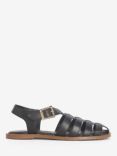 Barbour Macy Leather Sandals, Black