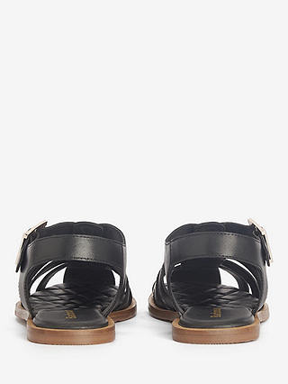 Barbour Macy Leather Sandals, Black