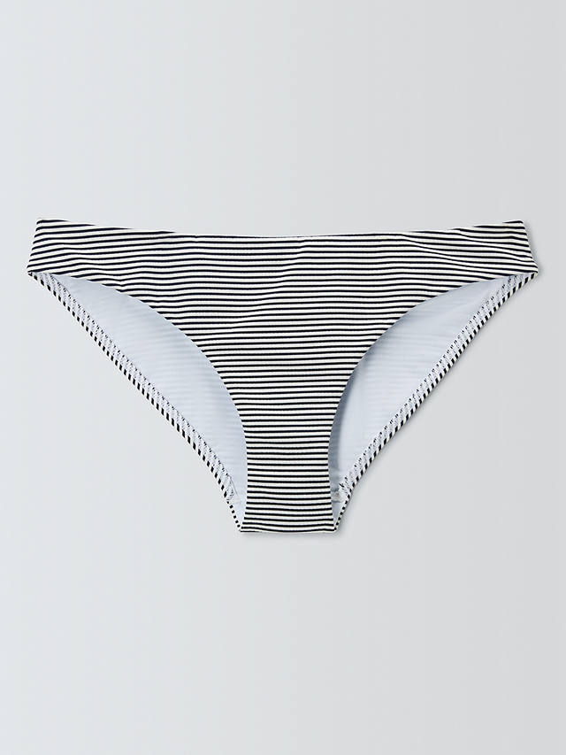 John Lewis Stripe Bikini Bottoms, Navy/Multi