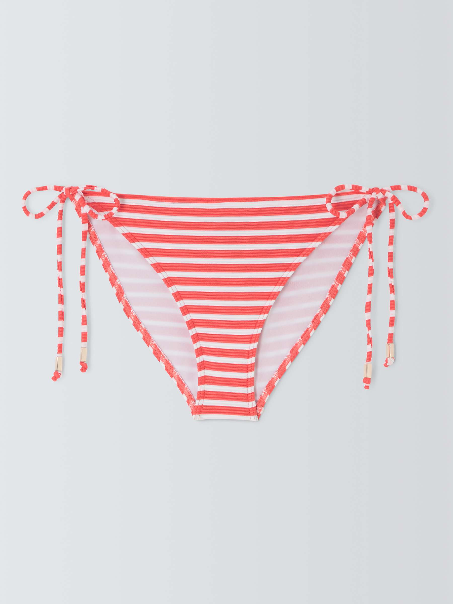 Buy John Lewis Nirvana Stripe Bikini Bottoms, Pink Coral Online at johnlewis.com