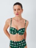 John Lewis Haze Spot Multiway Bikini Top, Dark Green