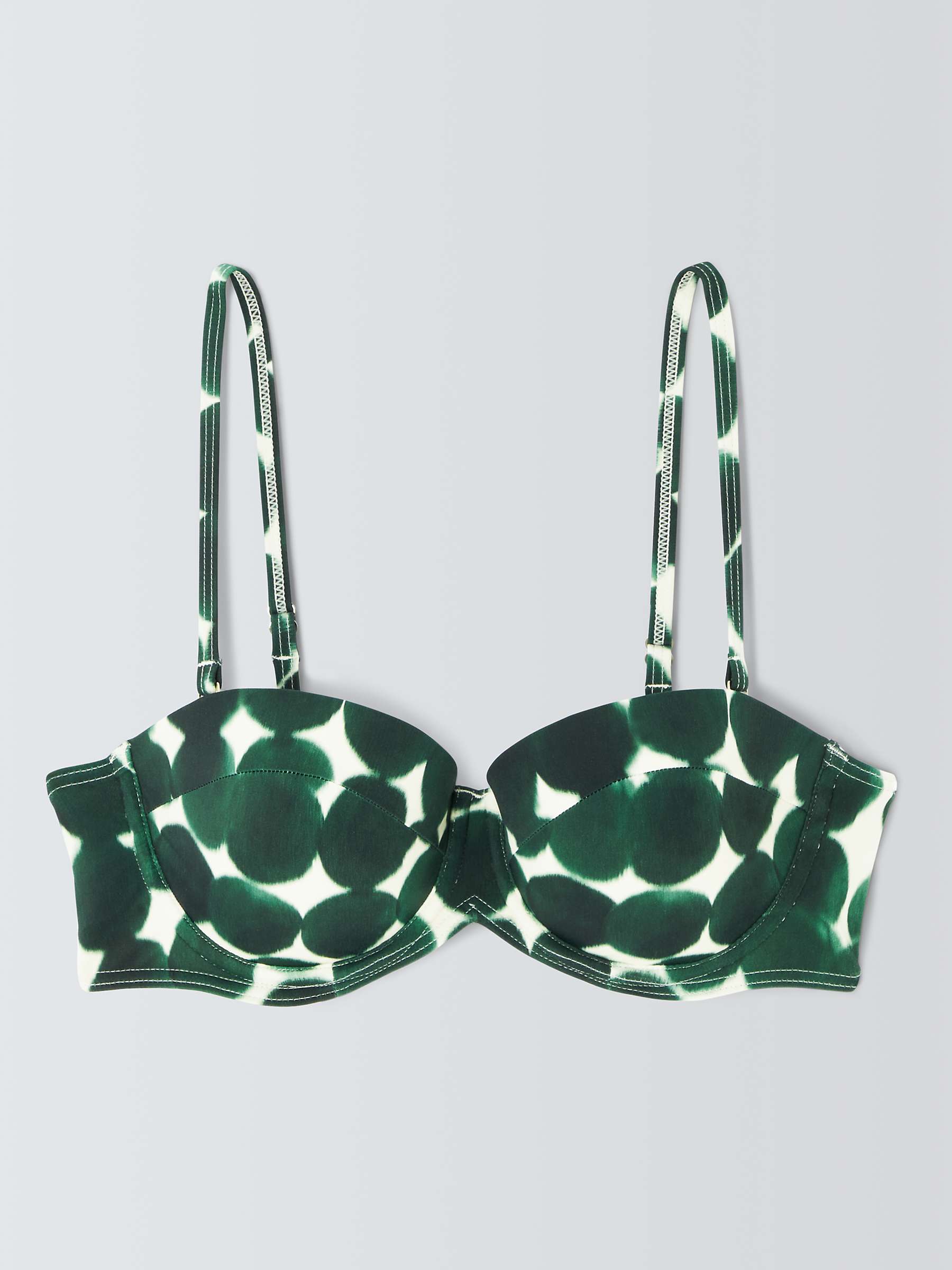 Buy John Lewis Haze Spot Multiway Bikini Top, Dark Green Online at johnlewis.com