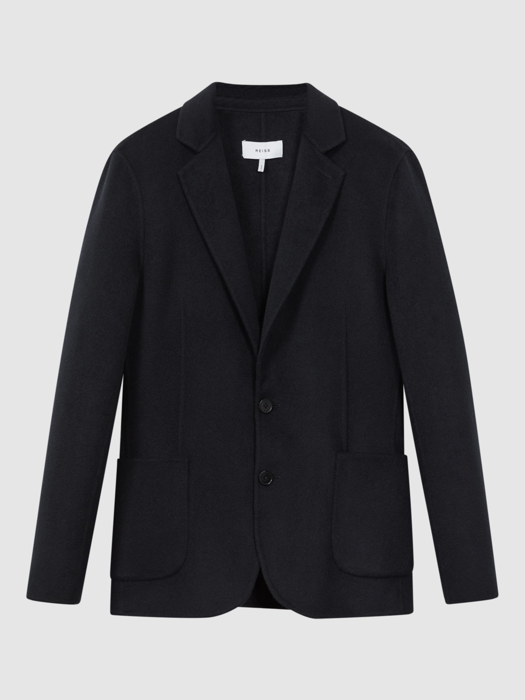 Reiss Flutter Wool Blend Blazer, Navy, 44