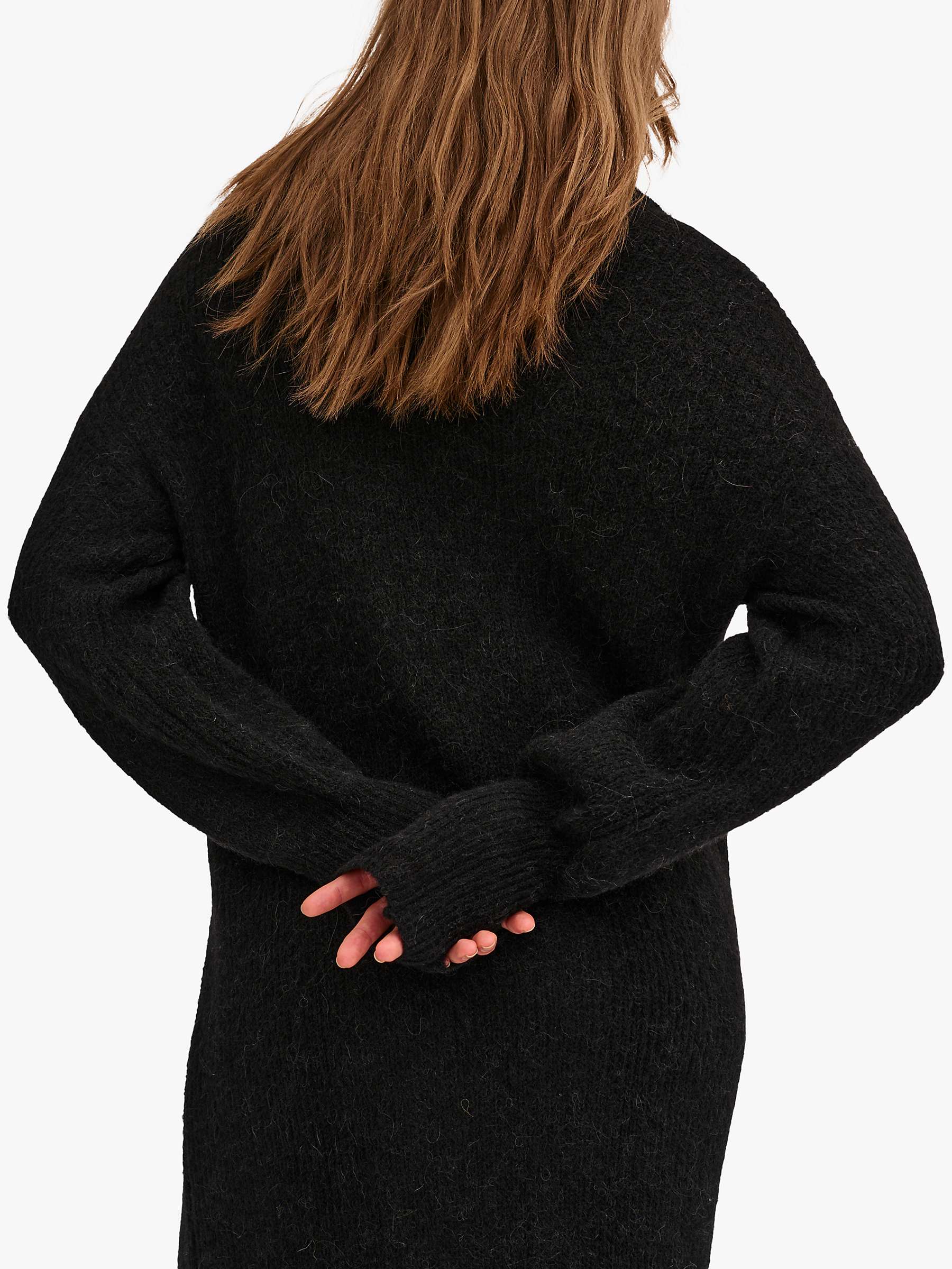 Buy MY ESSENTIAL WARDROBE Julie Knitted Midi Dress, Black Online at johnlewis.com