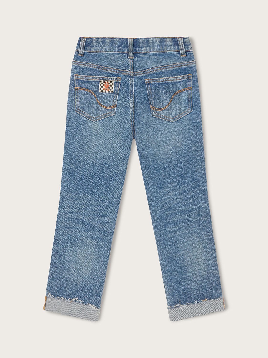 Monsoon Kids' Mid Wash Denim Jeans, Blue, 13 years
