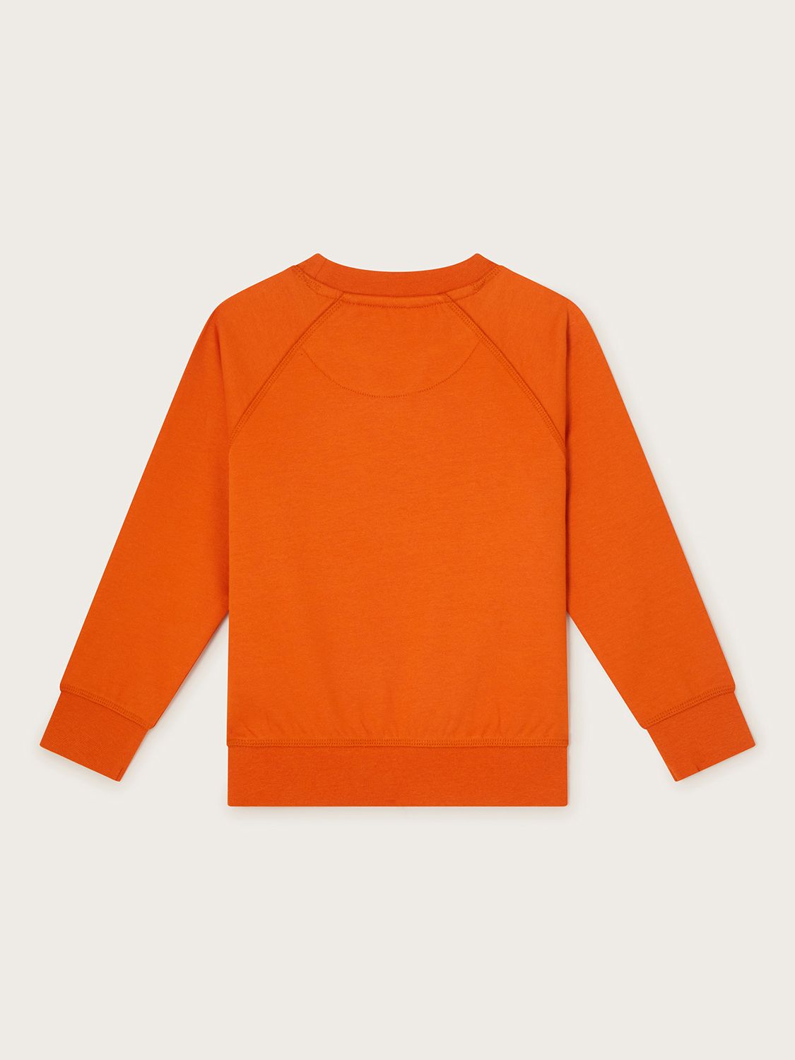 Monsoon Kids' Embroided Character Jumper, Orange at John Lewis & Partners