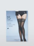 John Lewis 15 Denier Lace Hold Ups, Pack of 2