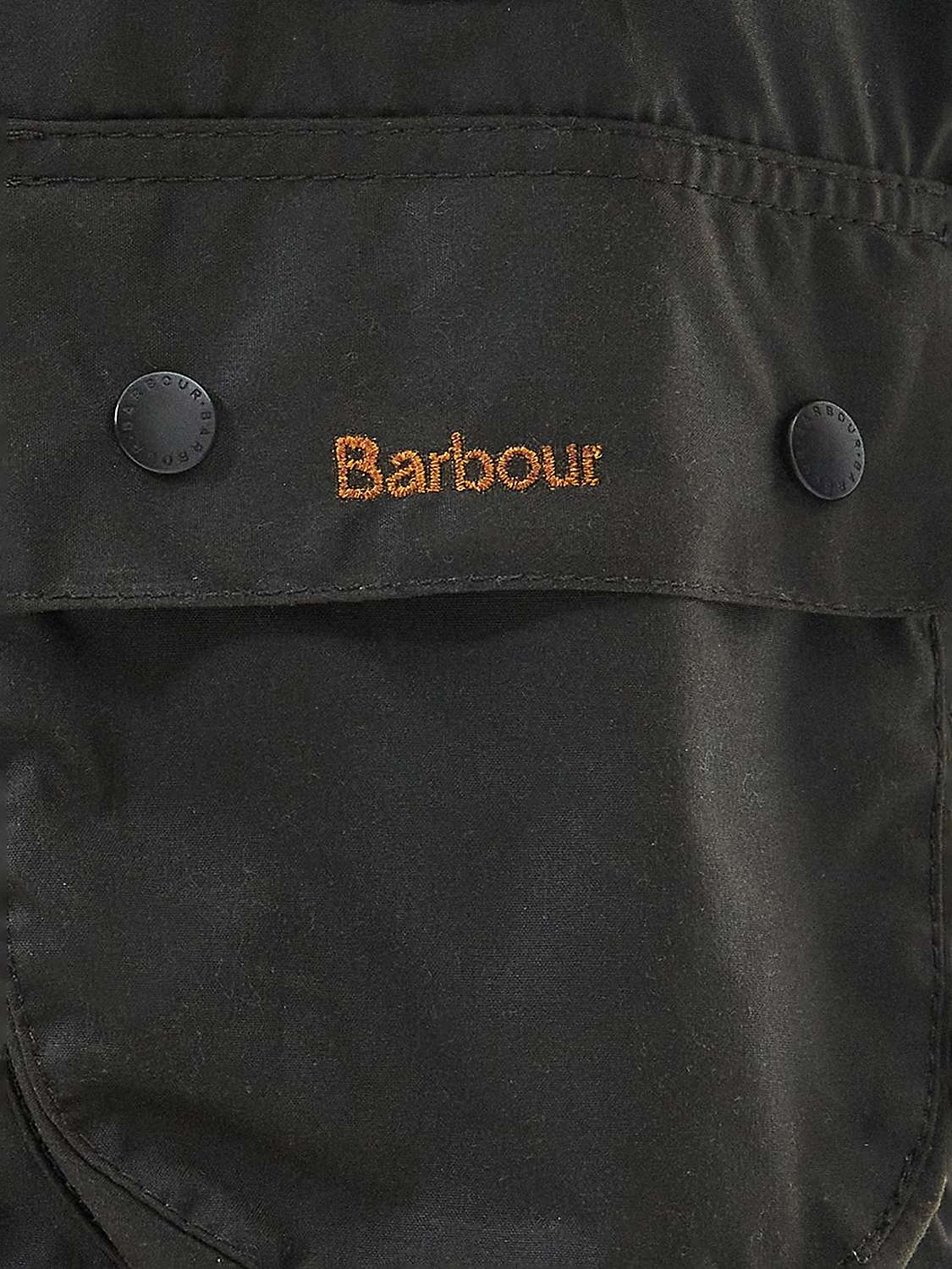 Buy Barbour Kids' Beaufort Wax Jacket, Olive Online at johnlewis.com