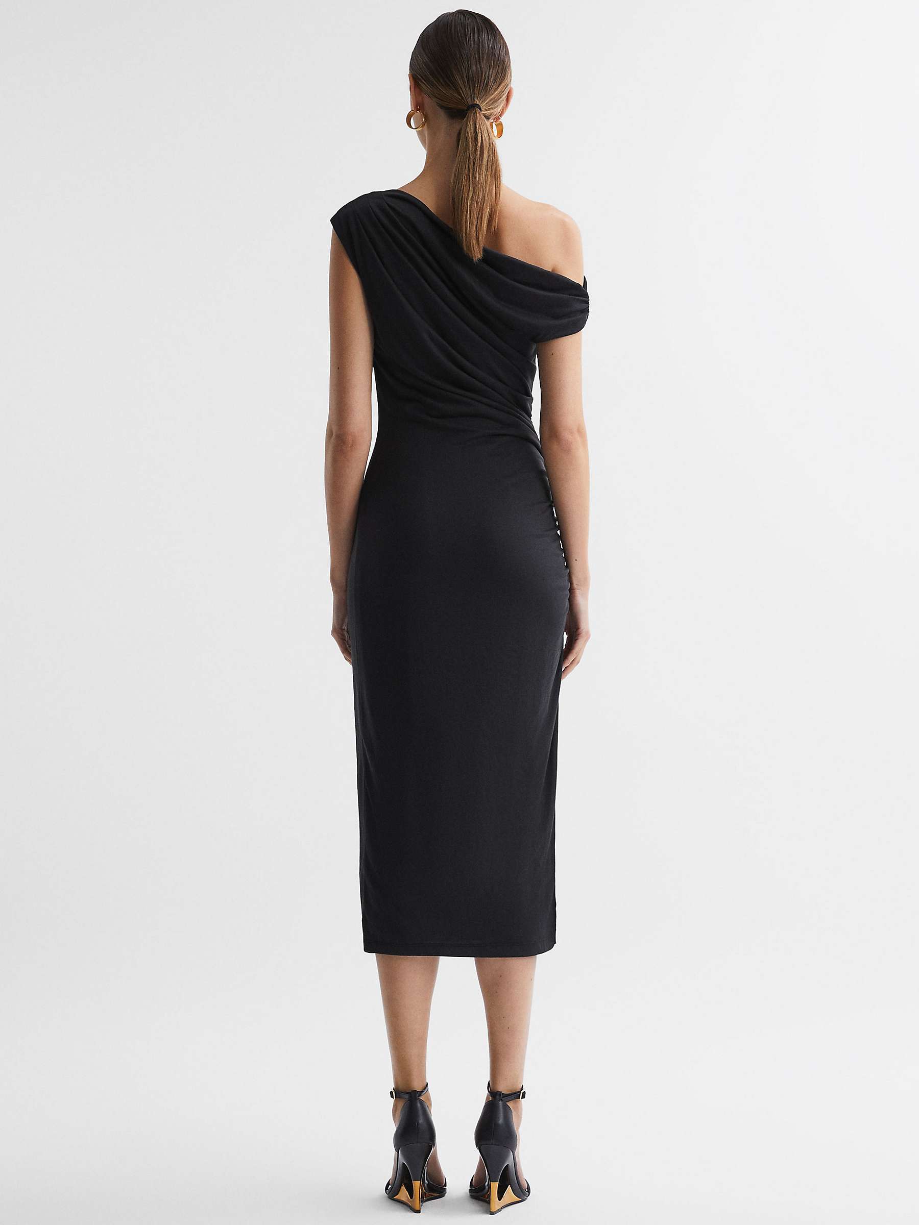 Buy Reiss Fern Midi Bodycon Ruched Dress Online at johnlewis.com