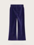 Monsoon Kids' Velour Ribbed Trousers, Blue