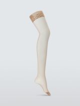 Falke Shelina 12 Toeless Hold Ups in Golden with 6cm Lace Tope and Tolle  Loop - Sheen Finish - Medium