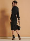 Jolie Moi Jersey Bodycon Dress, Black
