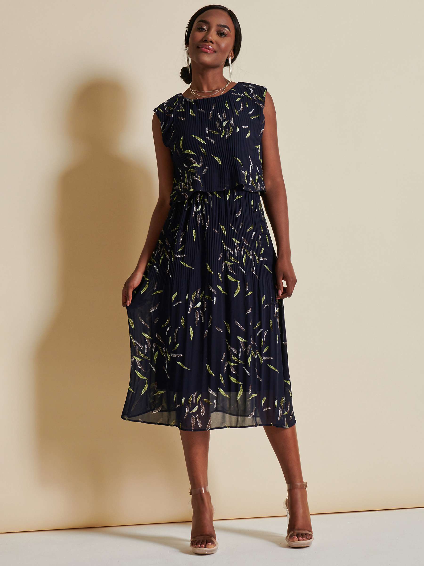 Buy Jolie Moi Chiffon Pleated Midi Dress Online at johnlewis.com