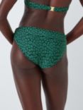 John Lewis Bermuda Slim Fold Bikini Bottoms, Dark Green