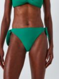 John Lewis Palma Textured Side Tie Bikini Bottoms, Green