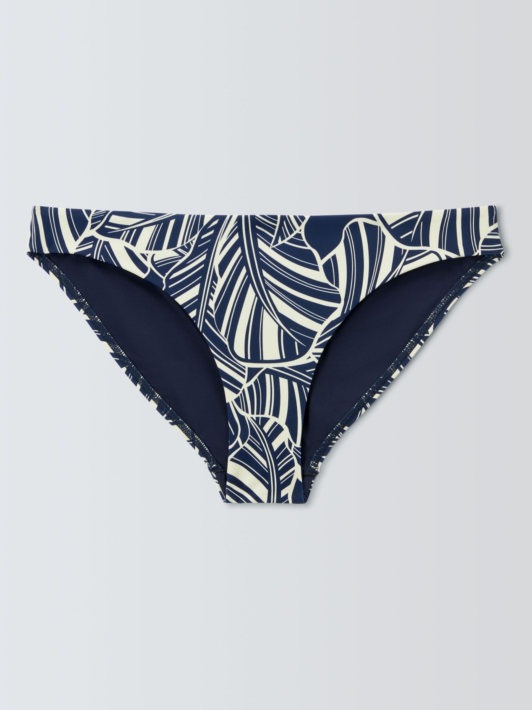 Buy John Lewis Bali Leaf Print Bikini Bottoms, Navy Online at johnlewis.com