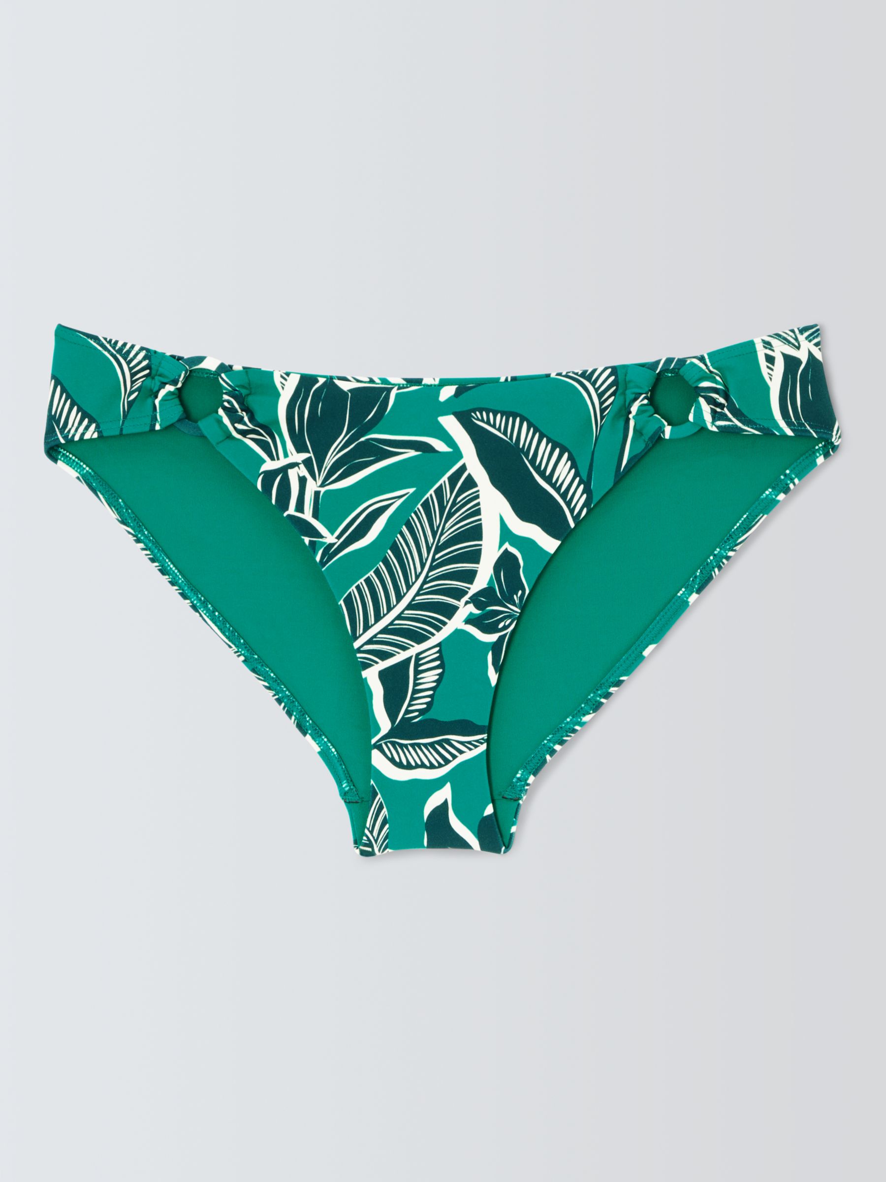 John Lewis Ayanna Ring Bikini Bottoms, Green, 12