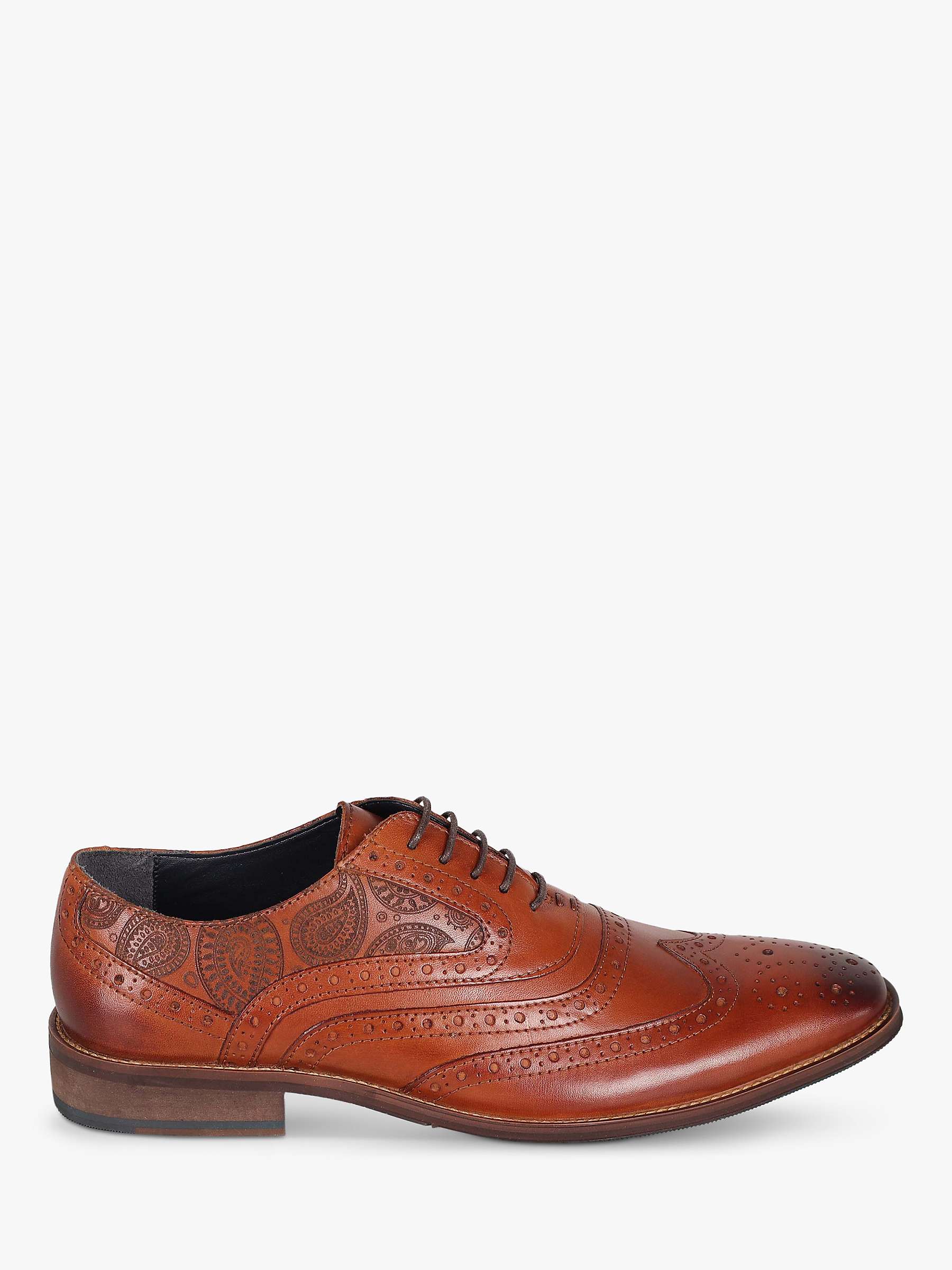 Buy Silver Street London Amen Collection Cork Leather Brogues, Tan Online at johnlewis.com