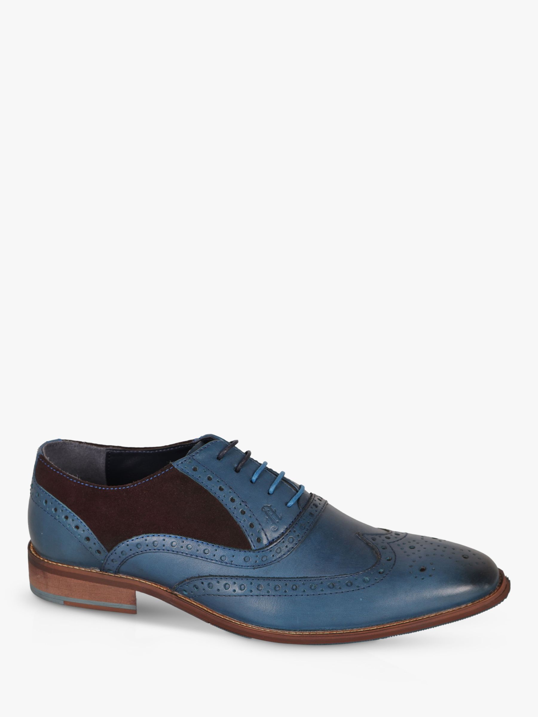 Silver Street London Amen Collection Waterford Leather Brogues, Blue ...