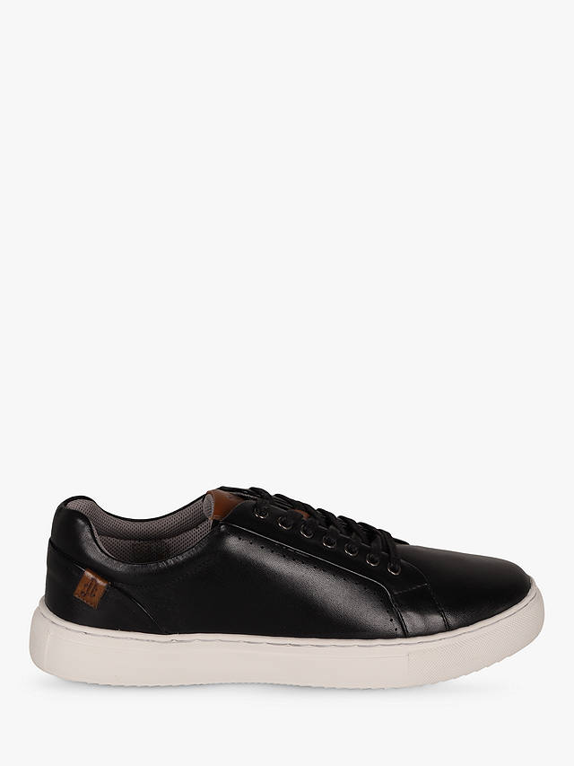 Silver Street London Amen Collection Carlow Leather Trainers, Black