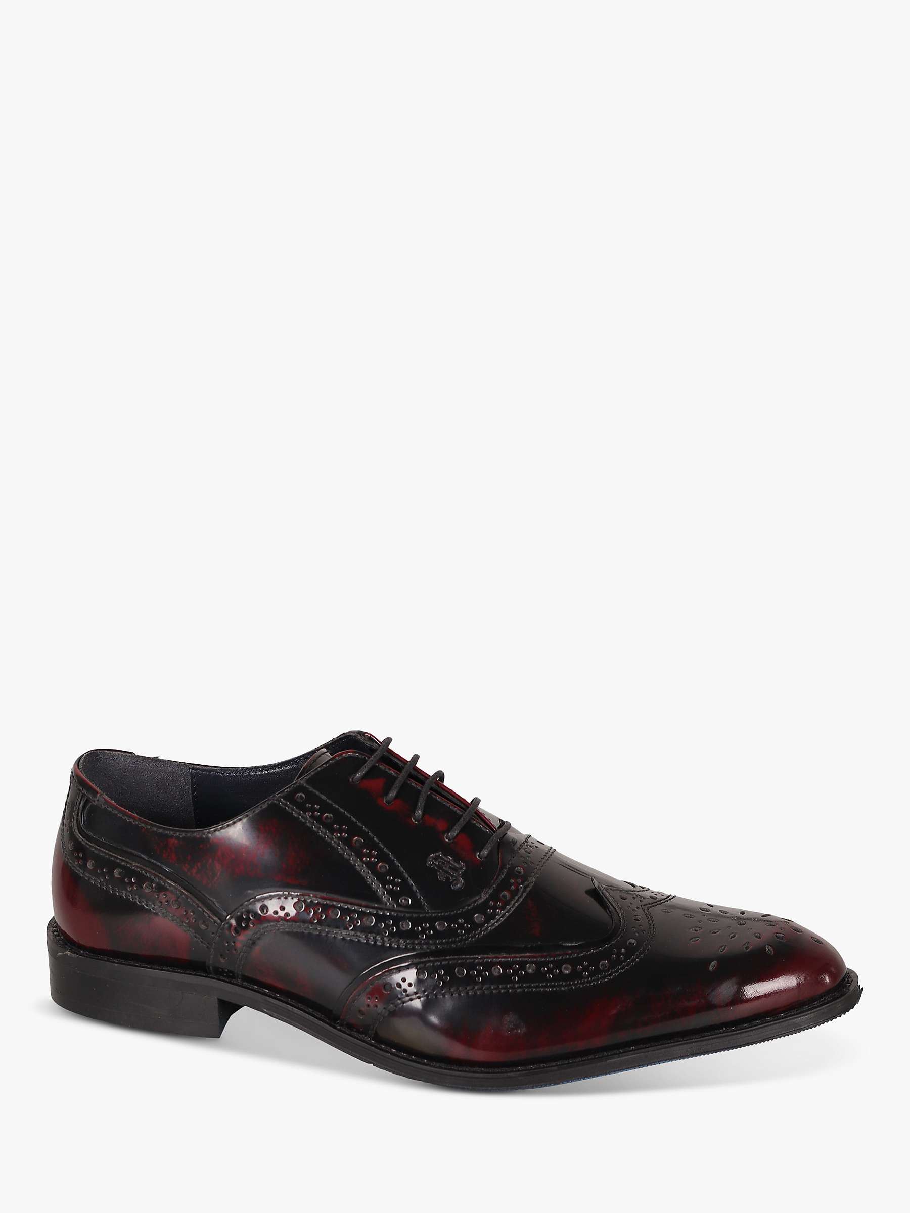 Buy Silver Street London Amen Collection Kilkenny Patent Leather Brogues, Oxblood Online at johnlewis.com