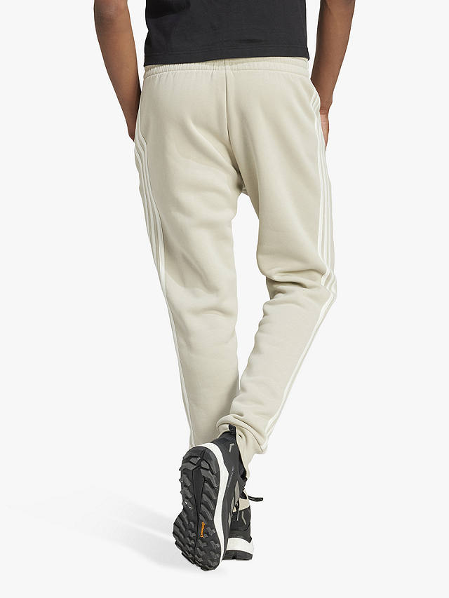 adidas 3-Stripes Fleece Joggers, Putty Grey, Putty Grey
