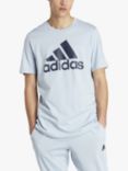 adidas Essentials Single Jersey Logo T-Shirt, Blue