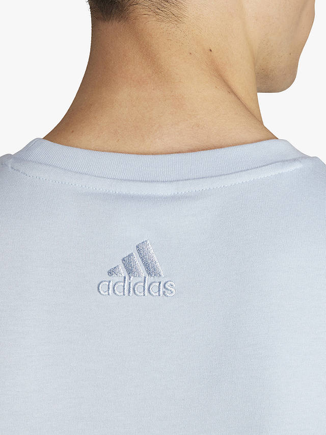adidas Essentials Single Jersey Logo T-Shirt, Blue