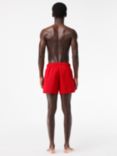 Lacoste Plain Logo Swim Shorts, Red
