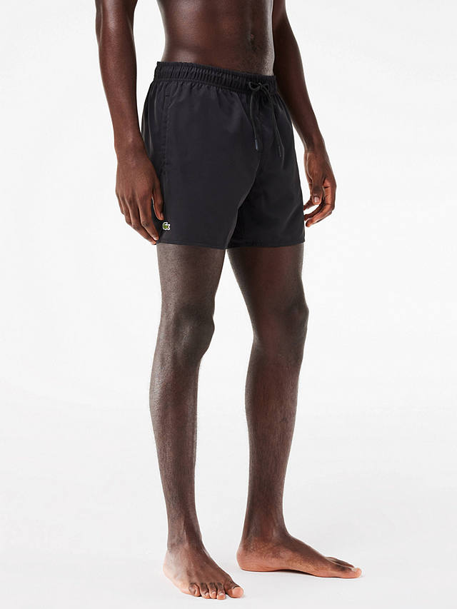 Lacoste Plain Logo Swim Shorts, Black