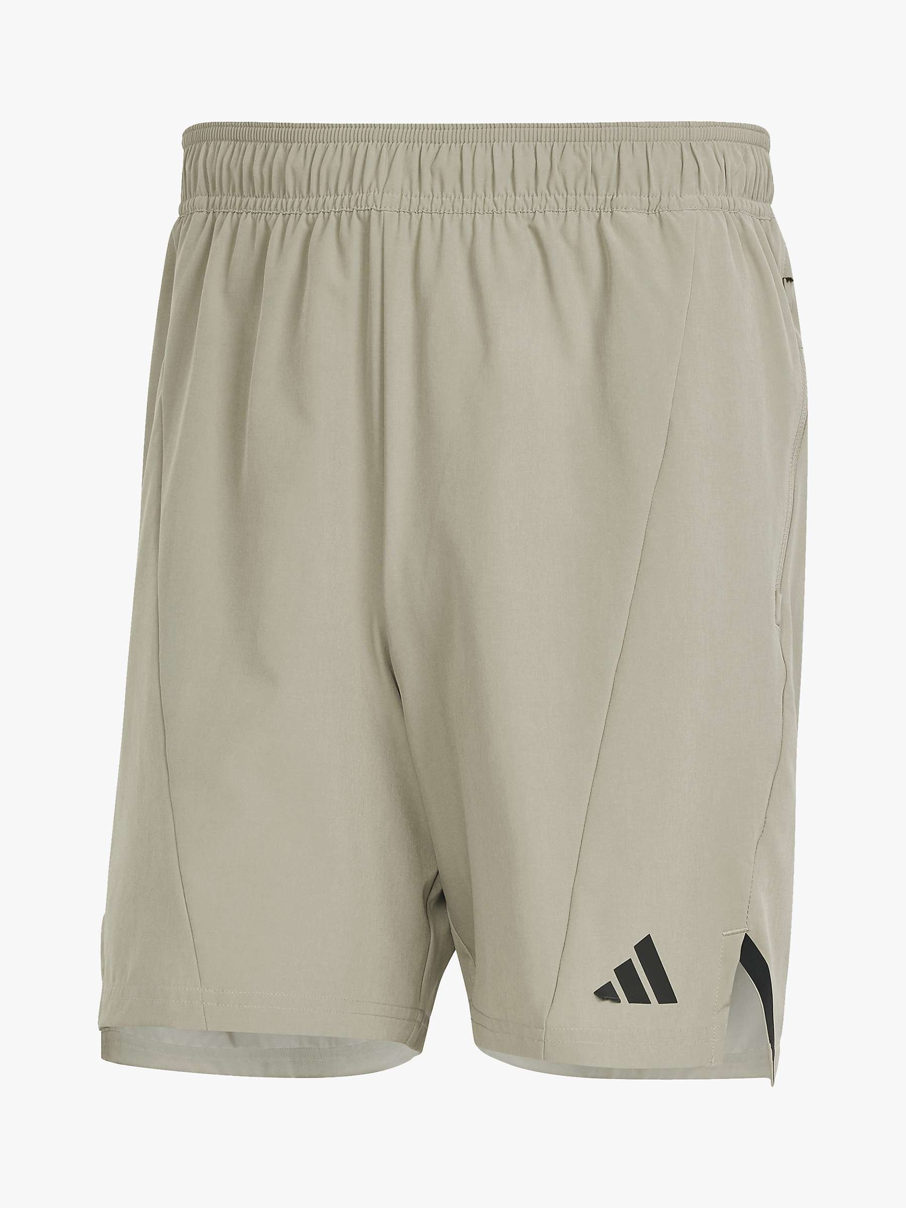 Buy adidas D4T Workout Shorts, Silver Pebble Online at johnlewis.com