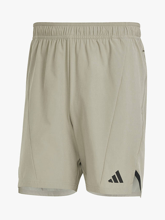 adidas D4T Workout Shorts, Silver Pebble
