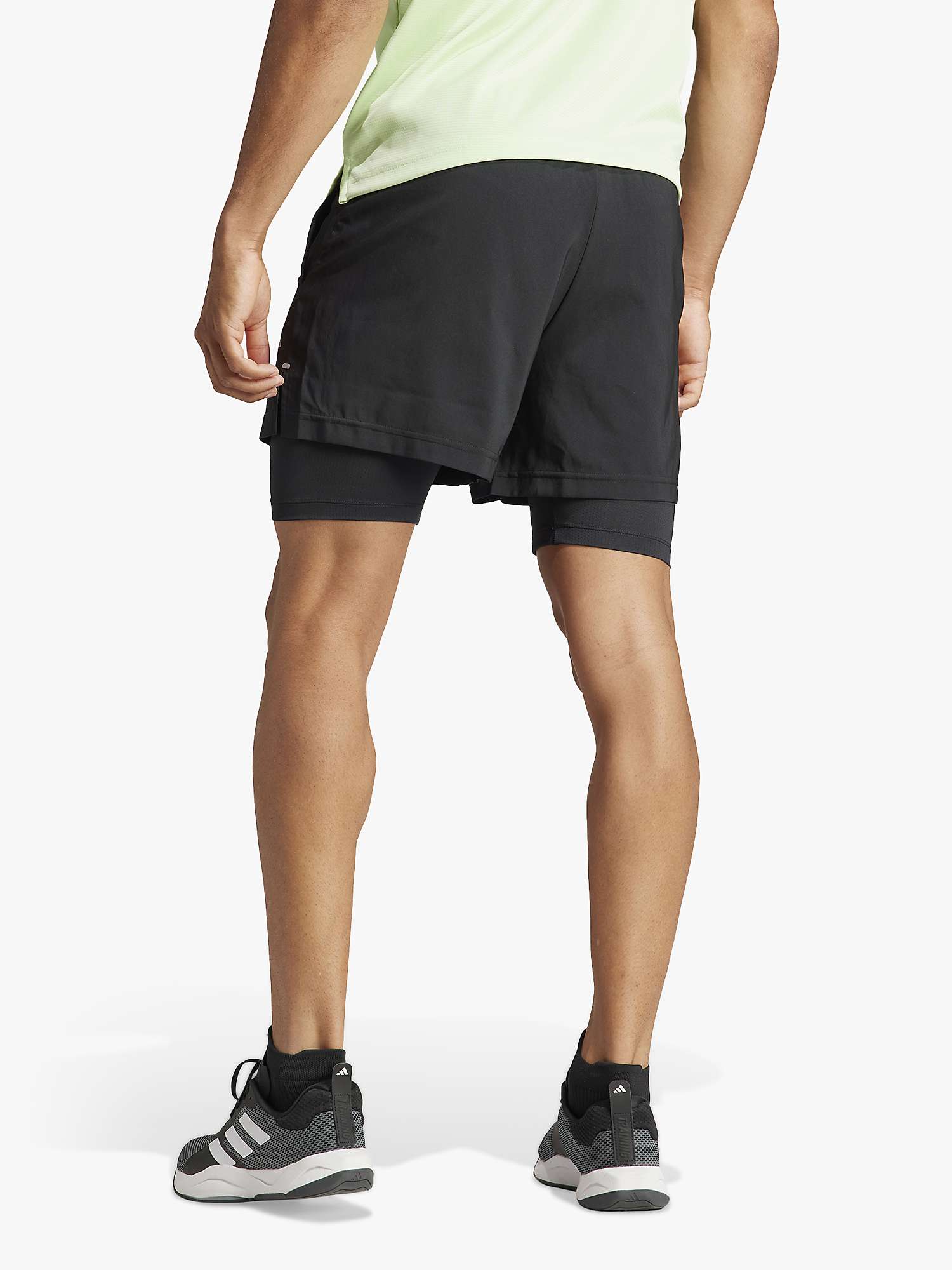 Buy adidas GYM+ Training 2in1 Shorts, Black Online at johnlewis.com