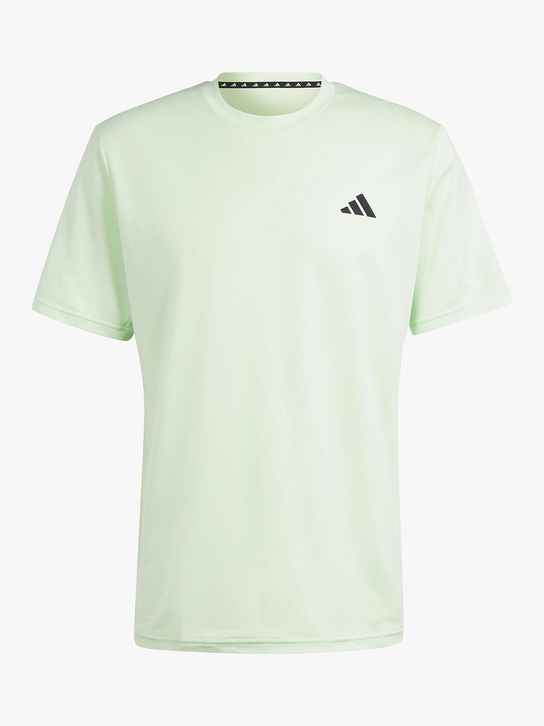 Buy adidas AEROREADY Train Essentials Recycled T-Shirt, Green Spark/Black Online at johnlewis.com